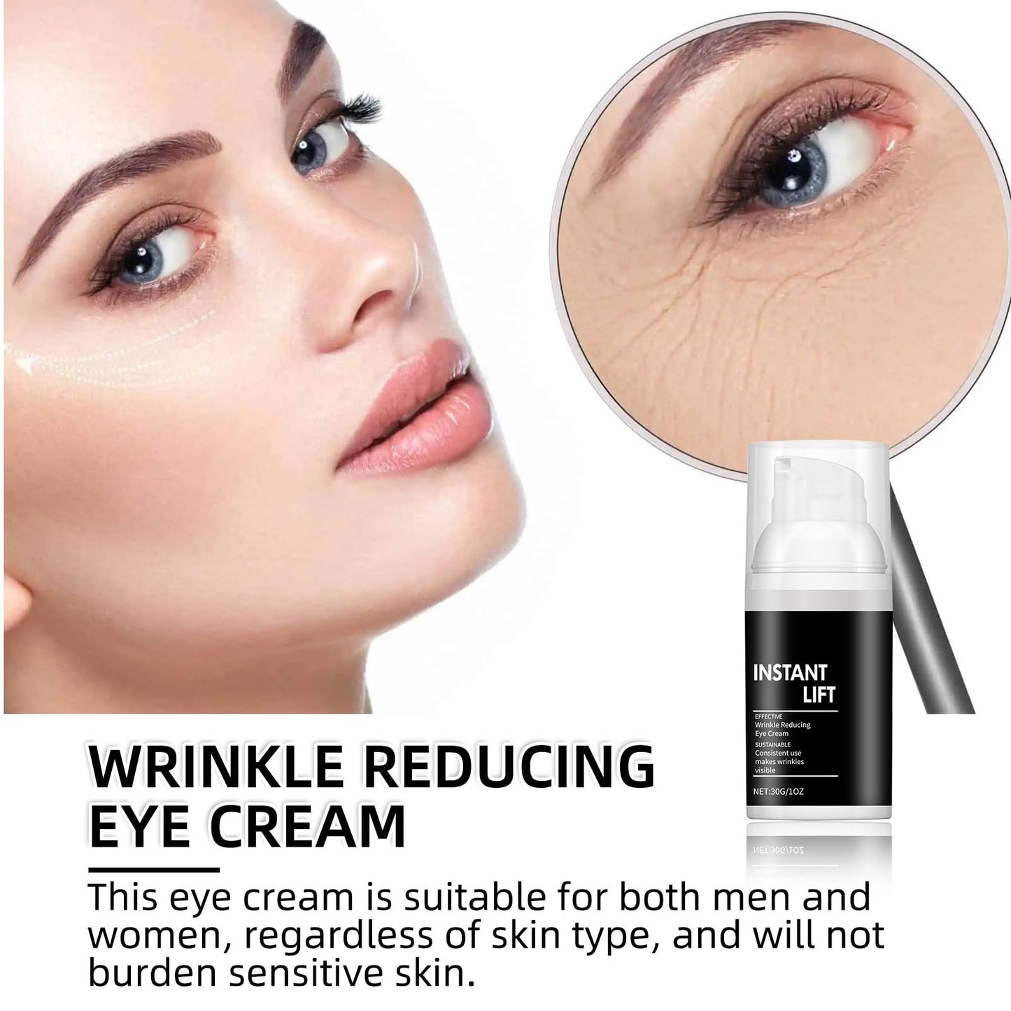 AWHXJLY Instant Lift Plus - Face Lift,Instant Eye Lift Cream for Puffiness and Bags Under Eyes,Instant Wrinkle Serum,Available on Face,Eye and Neck,Tightens Delicate Skin