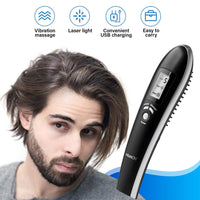 Volumon Electric Laser Massage Comb For Hair Growth Regrowth Hair Thickening & Strengthening With Massager & Infrared & Digital LCD Screen- Daily Home Use