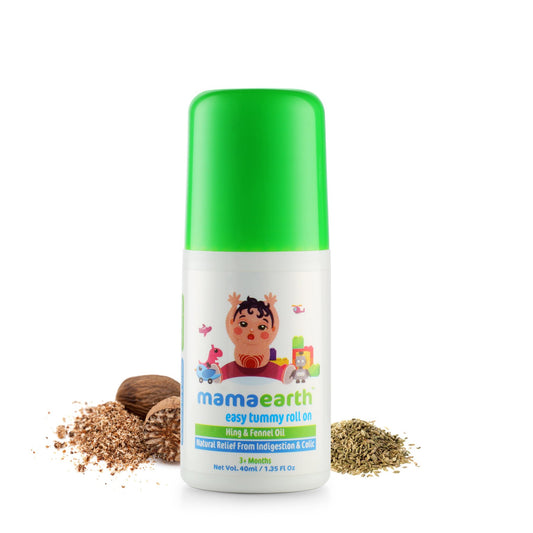 MAMAEARTH Mamaearth Easy Tummy Roll On for Digestion & Colic Relief with Hing & Fennel40Ml