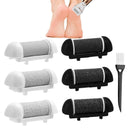 Eophmi Foot File Replacement Rollers for Scholl/Essy/Shoran/Ratukall/Pedi Foot File 2 Colour & 3 Types of Roughness Foot Files Refill, with Cleaning Brush