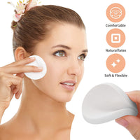 D.A.Y. Republic 8 Pack Makeup Sponge Blenders, Circle Shaped, White, Soft and Flexible, Foundation Make up Blender Pads for Liquid, Creams, and Powders, Wet and Dry use, Perfect for Everyday Use