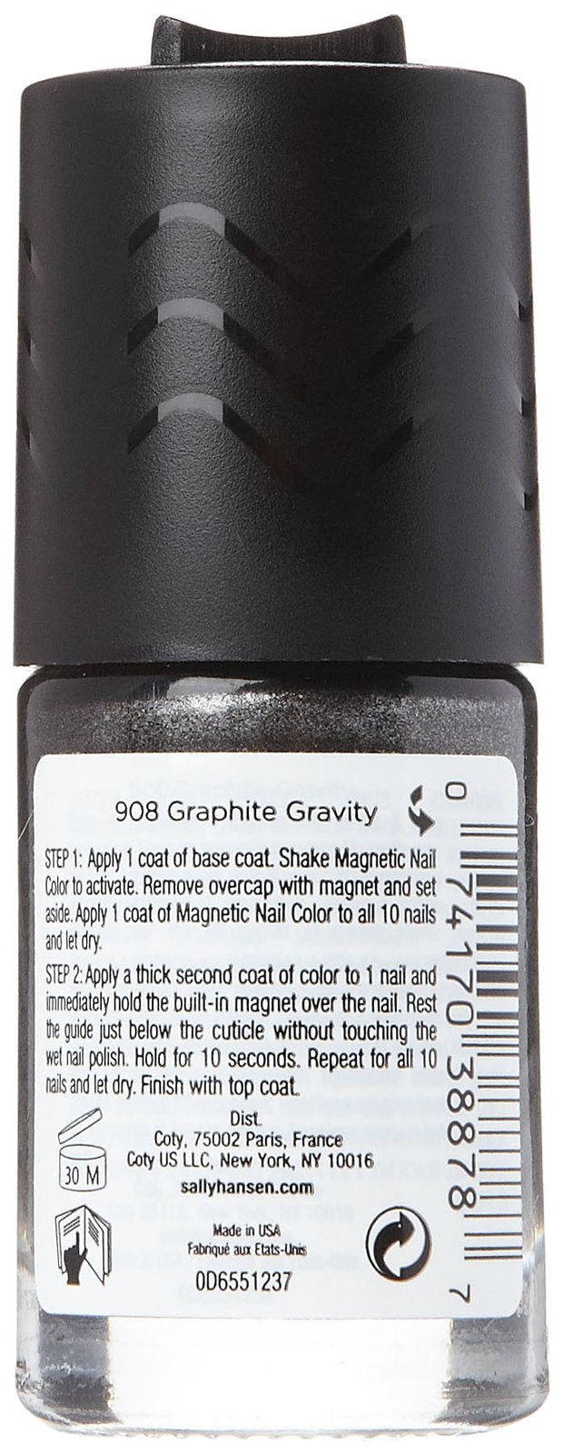 Sally Hansen Magnetic Nail Color 9.17ml Graphite Gravity #908