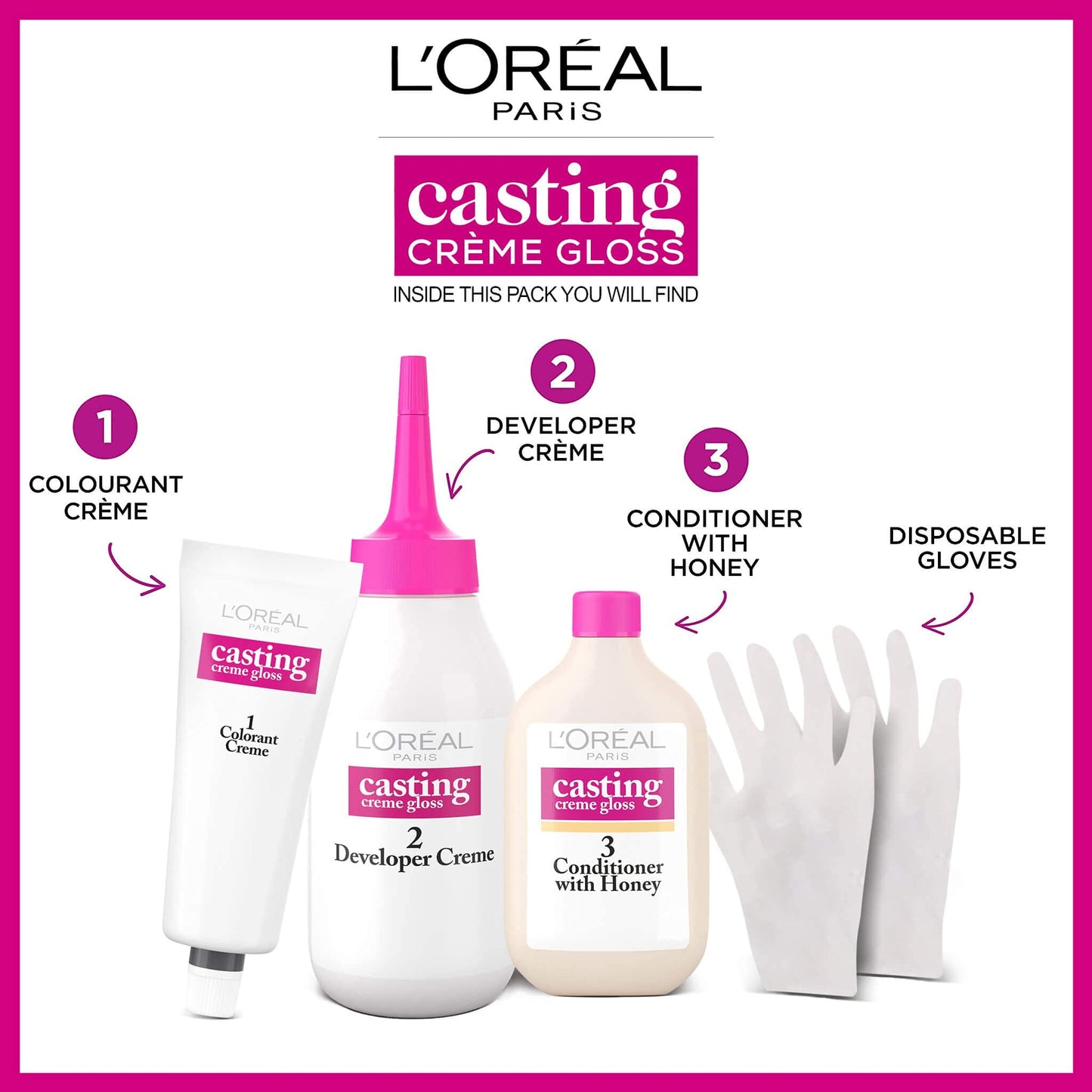 L'Oreal Paris Casting Creme Gloss semi-permanent hair dye, Blends away grey hair leaving a radiant hair colour, Blonde hair dye, 1010 Light Iced Blonde, 1 Count (Pack of 1)