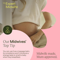 My Expert Midwife No Harm Nipple Balm, 100% Natural, medical grade Lanolin, fast relief, protection for sore cracked nipples. Moisturising, odourless, tasteless, breastfeeding Safe Nipple cream, 60ml