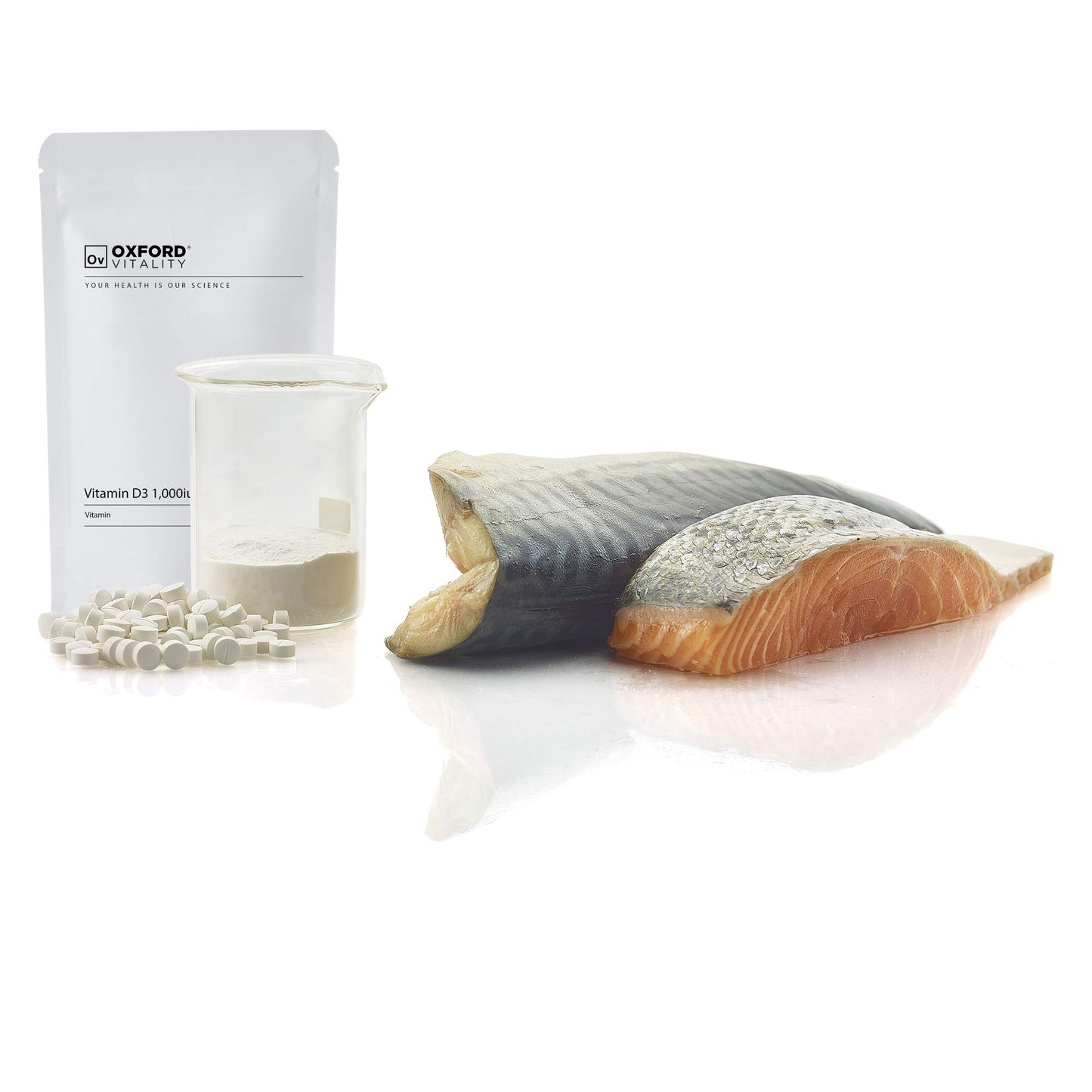 Ov OXFORD VITALITY Vitamin D3 Tablets | 1000 iu Supplement for Immune & Bone Health | Oxford Vitality