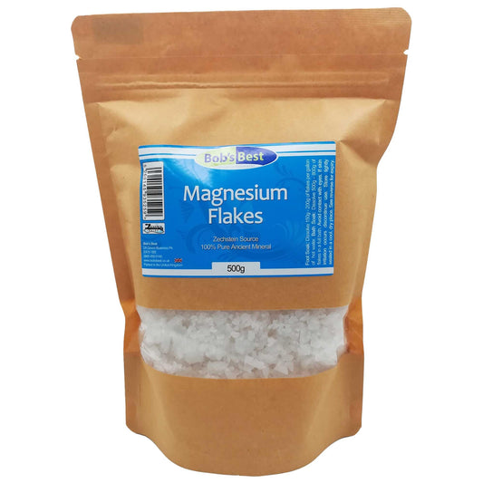 Bob's Best Magnesium Flakes 100% Pure Ancient Mineral Zechstein Source - 500 Grams