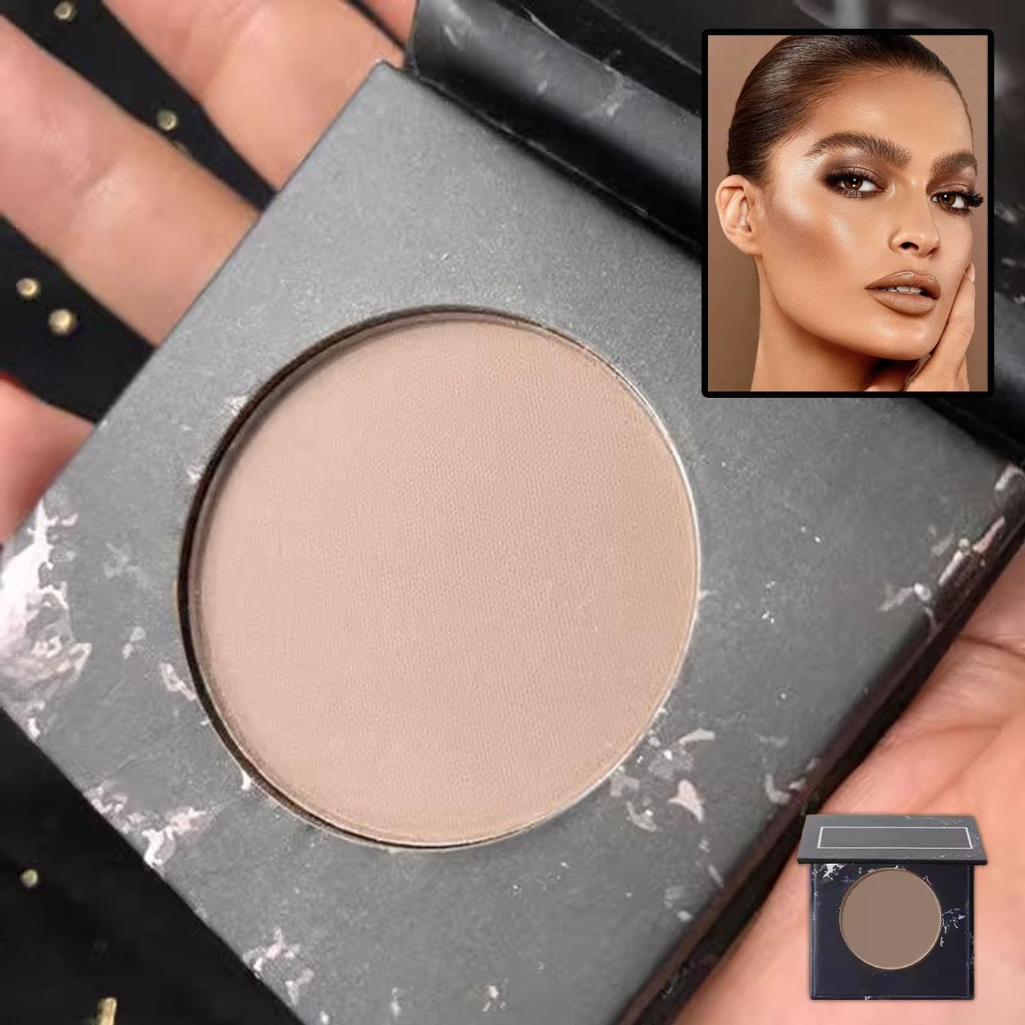 LYNTYAOU Contour Palette Bronzer Powder, Natural Look Make up, Multi-Use Face Shadow Matte 3D Make-up, Long-Lasting Sweat-Resistant, Silky Smooth Contour Makeup for Women & Girls