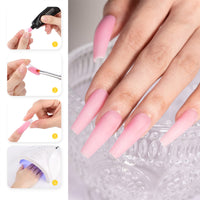 BURANO Poly Extension Gel Nail Kit, 6 Colors Nail Poly Nails Builder Gel Set for Beginner & Professional Using, Poly Nail Gel Kits DIY Starter Kit Nail Art Gift (Blue)