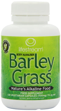 Lifestream Organic Barley Grass Powder (120 Capsules)