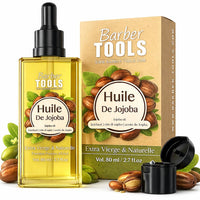 BARBER TOOLS Jojoba Oil | 100% Pure, Natural & Cold Pressed | Face, Body, Hair, Beard, Nails | (80 ml)