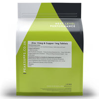 Peak Supps Zinc Picolinate 15mg and Copper 1mg - 180 Tablets | Vegan | Chelated