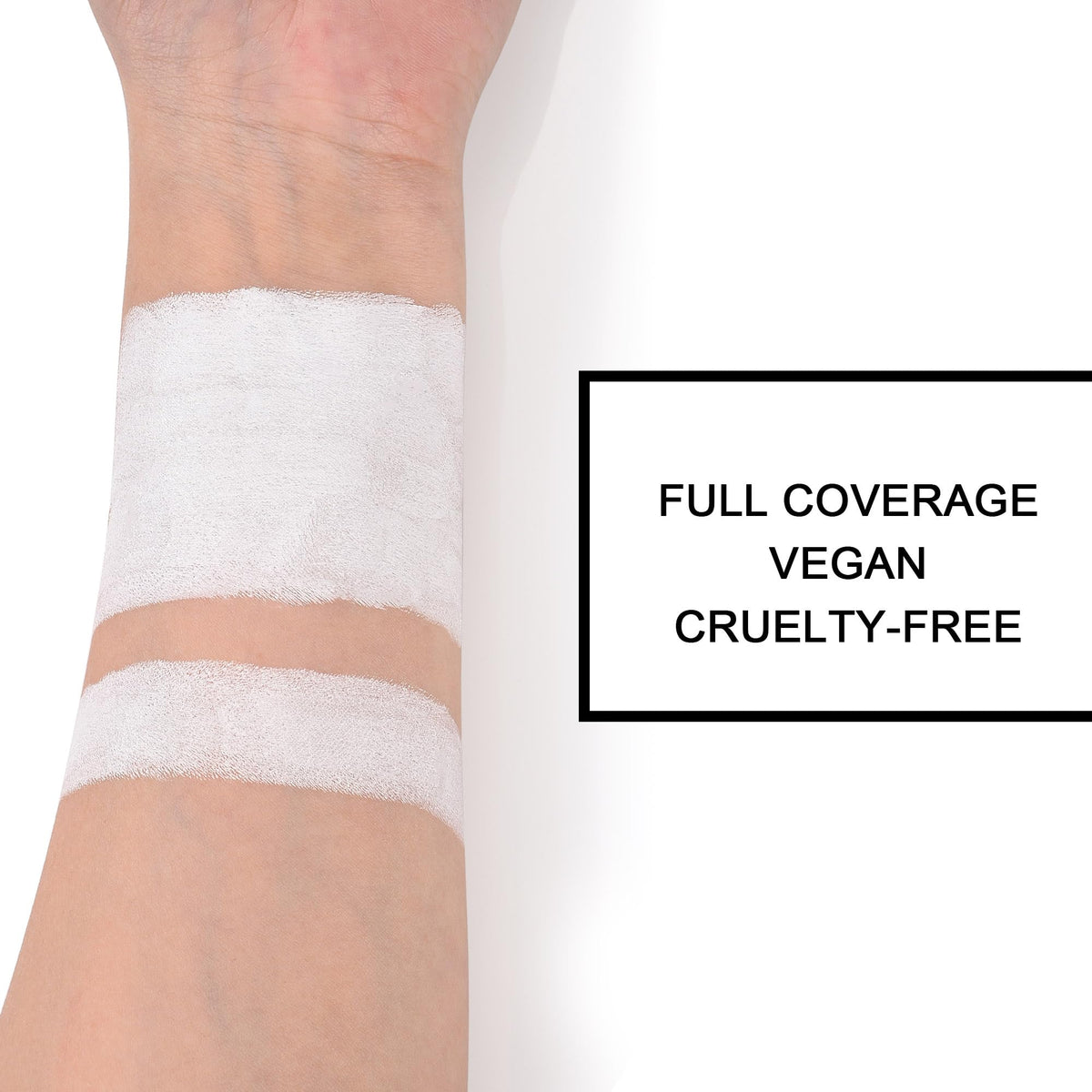 CCbeauty Black Face Paint - Eye Black Football Stick for Baseball Softball, Sweatproof Face Body Paint for Halloween Bash (White)