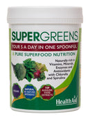 HealthAid SuperGreens Powder, 200 g, Green