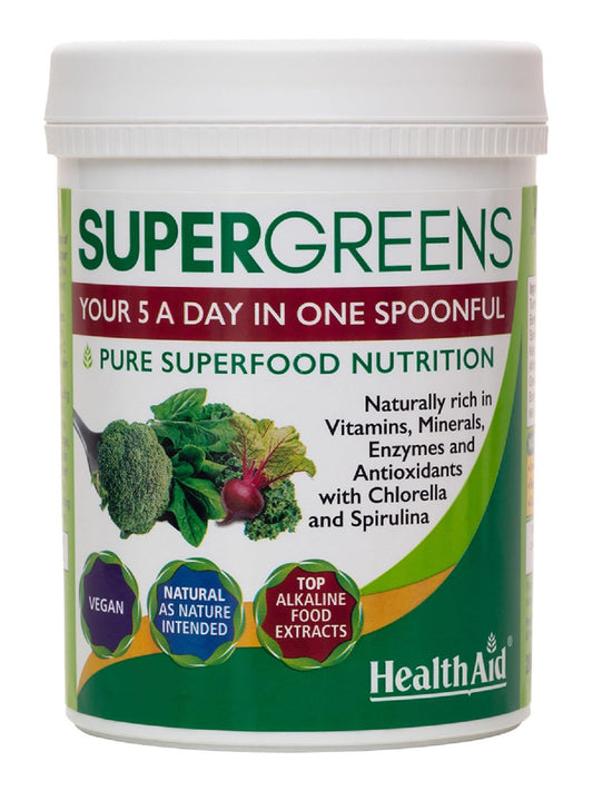 HealthAid SuperGreens Powder, 200 g, Green