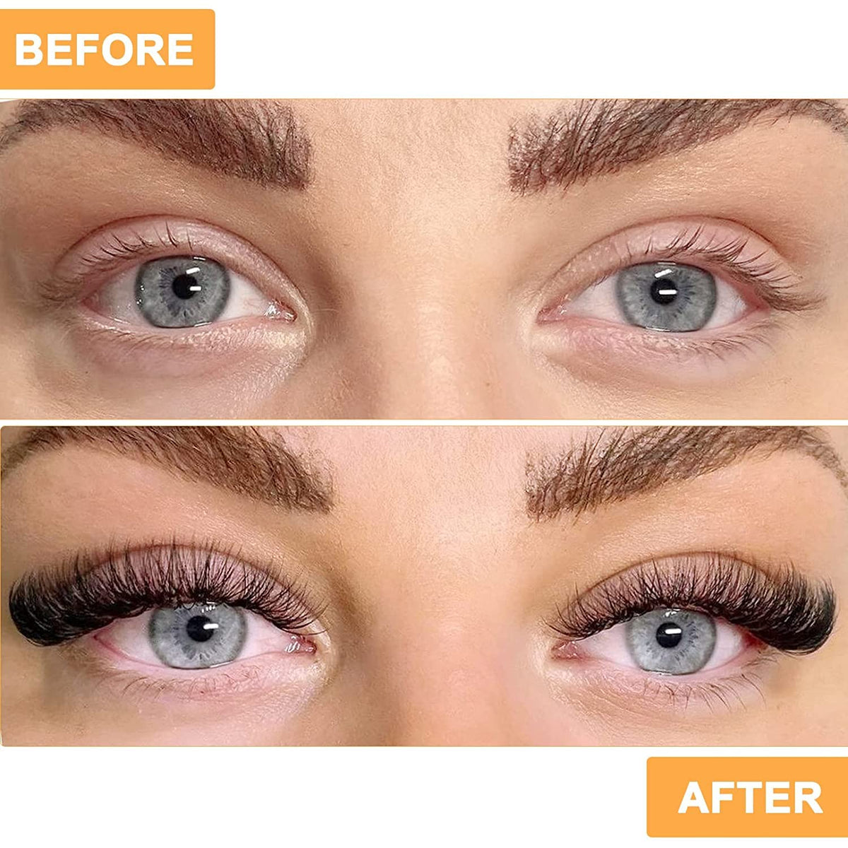 B&Qaugen 280Pcs Cluster Lashes D Curl 40D Mix 9-16mm Lashes Individual Cluster Eyelashes Individual Lash Clusters Extensions DIY Lash at Home (40D-0.07D-9-16mix)