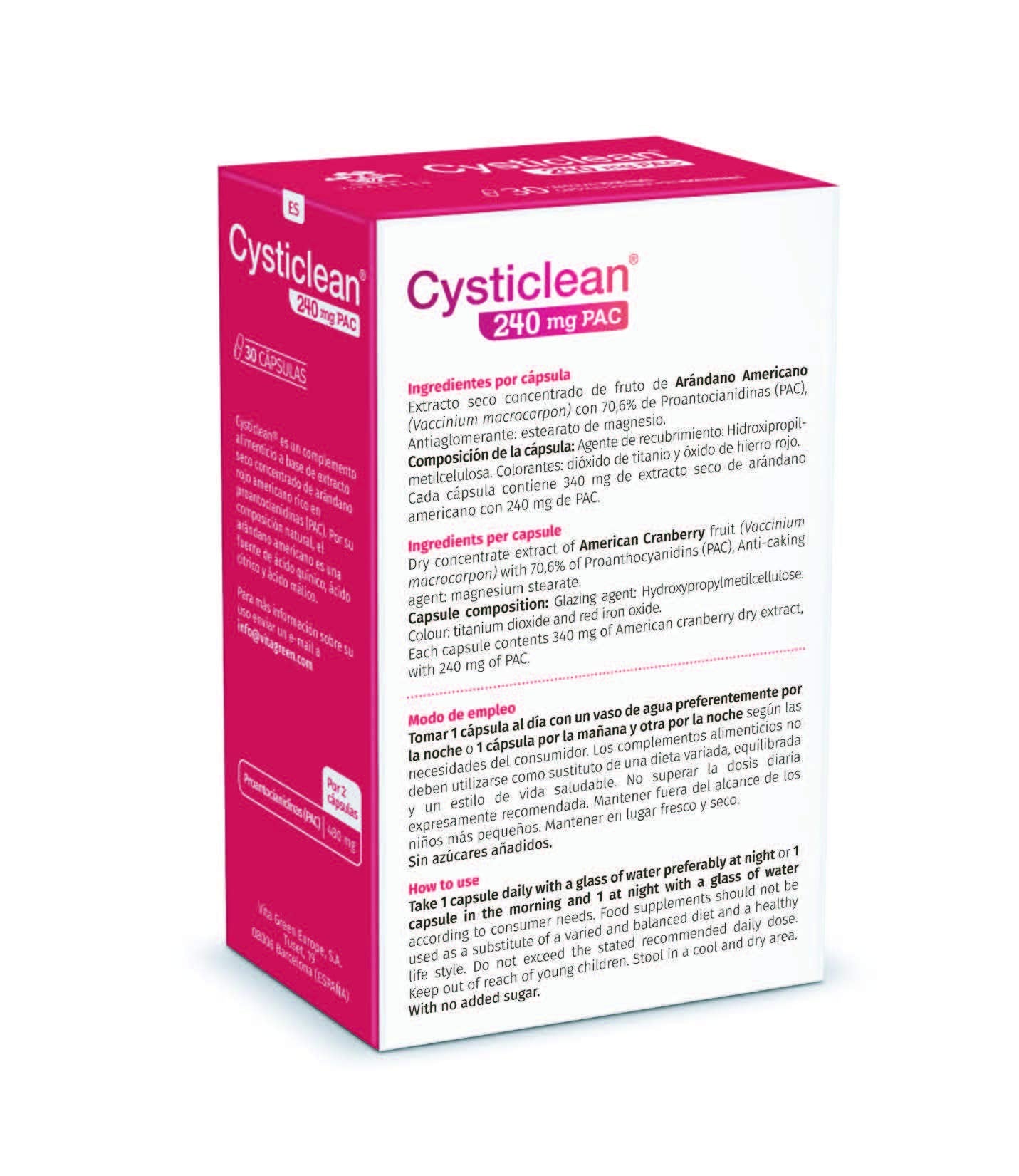 Cysticlean 240 mg PAC Tablets - Pack of 30