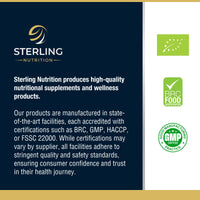 Extra Strength Lions Mane Tablets - Vegan Capsules for Adults, Pack of 60 Supplements (2 Months) | High Strength 10000mg, B Vitamins, Black Pepper & Ginger to Support Brain Health | STERLING NUTRITION