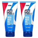 VO5 Mega Hold 24 hour extra strong control Styling Gel for perfectly groomed controlled natural hairstyle 200 ml Multi Buy 2 Pack