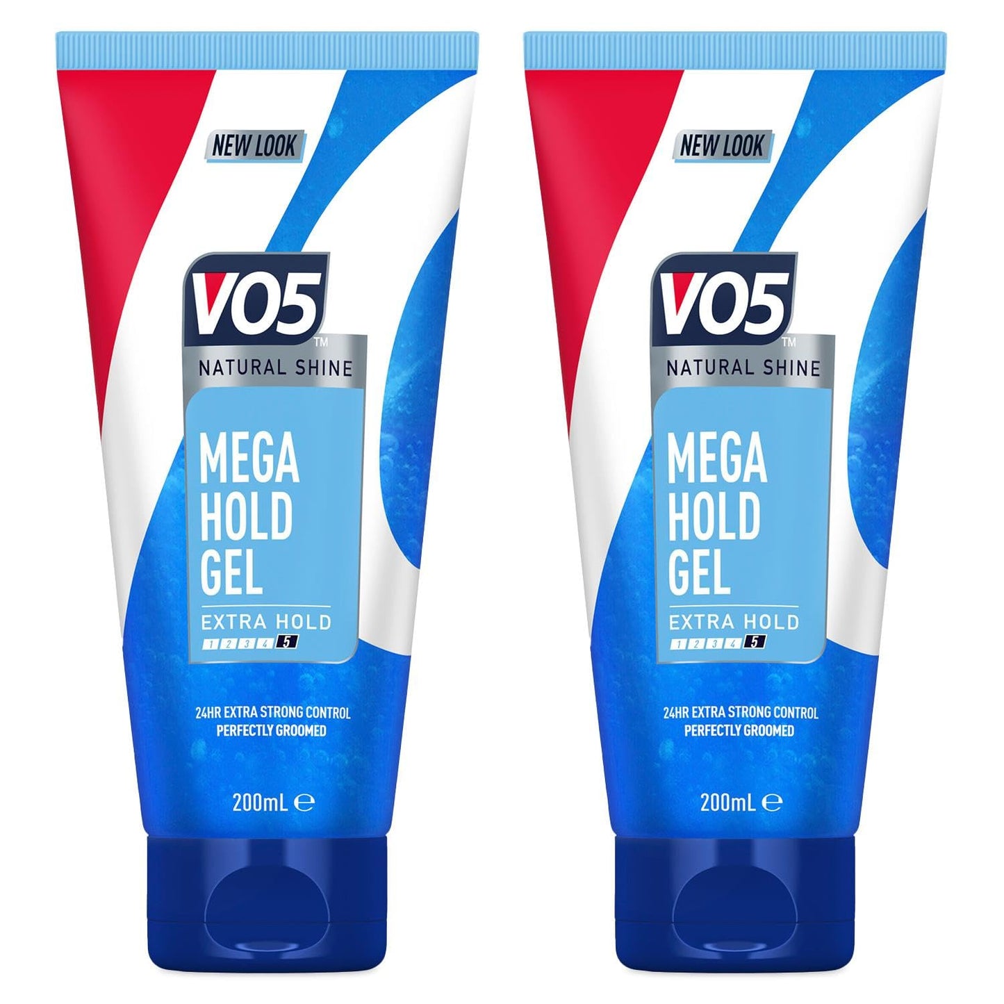 VO5 Mega Hold 24 hour extra strong control Styling Gel for perfectly groomed controlled natural hairstyle 200 ml Multi Buy 2 Pack
