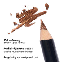 LAURA GELLER NEW YORK Marble Eyes Multidimensional Eyeliner – Long-lasting and Smudge-resistant - Creamy smooth-glide formula- Ultra-pigmented Eye Liner Makeup- Smoky Silk