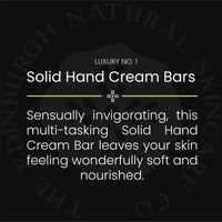 The Edinburgh Natural Skincare Company Ltd. Moisturising Solid Hand Cream Bars | For Dry & Sensitive Hands | Luxury No.1 Scent | Natural Hand Cream | No Sticky Residue | Luxury Gift | Cruelty Free | Edinburgh Skincare Company