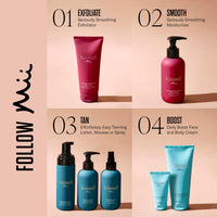 Mii Cosmetics Kissed Effortlessly Easy Tanning Lotion, Hydrates Skin & Offers Flawless, Streak Free Tan, Light, 200ml