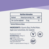 Vimergy Liquid Zinc 240 mL – 120 Servings – Liquid Zinc Supplement – Supports Immunity, Metabolism & Bone – Antioxidant – No Refined Sugar – Gluten-Free Non-GMO Kosher Vegan/Paleo Friendly