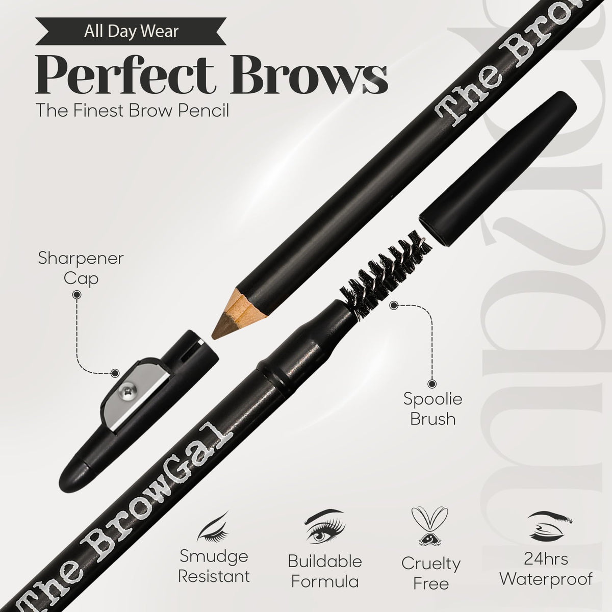 The BrowGal Skinny Eyebrow Pencil - 02 Espresso, 1.2 g