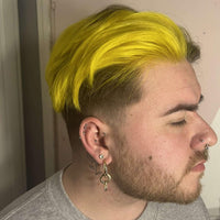 Crazy Color Vibrant Canary Yellow Semi-Permanent Trio Hair Dye. Highly Pigmented Bright Yellow Conditioning & Oil Nourishing Vegan Formula | No Bleach or Ammonia | 300ml