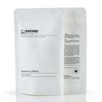 Ov OXFORD VITALITY Turmeric Tablets | High Strength 2,500mg | 95% Curcumin Supplement | for Inflammation Digestive Health & Joint Support | Made in The UK - Oxford Vitality