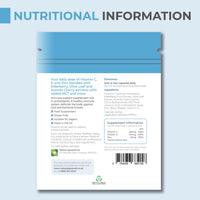 NATURE SQUARED Immune [blend]: Premium Immune System Booster - 60 High Strength 8-in-1 Complex - Loaded with Vitamin C, D, Zinc, Elderberry, Acerola Cherry, Olive Leaf, Black Pepper & MCT - Made in UK