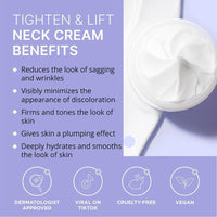 TINCAI 50ml Advanced Neck Firming Cream - Best For Tightening Sagging Skin,Tighten & Lift Firming Neck Cream,Anti Aging Smoothes Wrinkles Skin Tightening and Repair Decolletage Cream