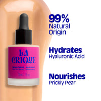 LA CRIQUE La Crique - Tinted Moisturiser Serum - Hydrating Face Serum with Hyaluronic Acid - Skin Tint - Lightweight Foundation for Skin Glow - 99% Natural Ingredients - Vegan Makeup & Skincare – 30ml - 01 Fair