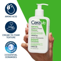 CeraVe Cream-to-Foam Cleanser with Amino Acids for Normal to Dry Skin 236ml