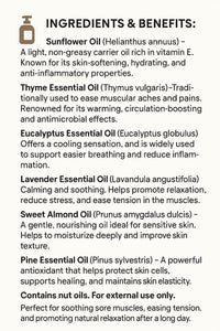Avena Sciatica Massage Oil – 100ml | Soothing Herbal Blend for Lower Back & Leg Discomfort | Handcrafted in Yorkshire