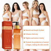 Magic Body Oil Firming 2 PCS Magic Luxury Body Oil, Moisturizing Firming Body Lotion for Smooth and Shiny Skin, Effectively Improves Fine Lines, Soft and Firm,for Women After Bathing, 100ml 3.38 Fl Oz