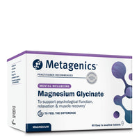Metagenics Magnesium Glycinate - for Muscle Function & Energy - Easy to Swallow, Optimal Absorption & Digestion - 60 Coated Tablets