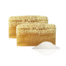 STORELUXY 2-Pack 260gr Rice Extract Soap Bar With Pumpkin Fiber Natural Handmade Loofah | Oil Balance, Dark Spots, Blackheads and Acne, Vitamins B and E, Anti-Aging, Reduces Sunspots and Freckles