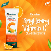 Himalaya Brightening Vitamin C Orange Face Wash | Brightening Face Cleanser | Remove Dull Skin |100ml