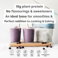 Form Pureblend Protein - Unflavoured and Unsweetened Vegan Protein Powder - 15g of Plant Based Protein per Serving. Perfect for Your Smoothies, Cooking and Baking.