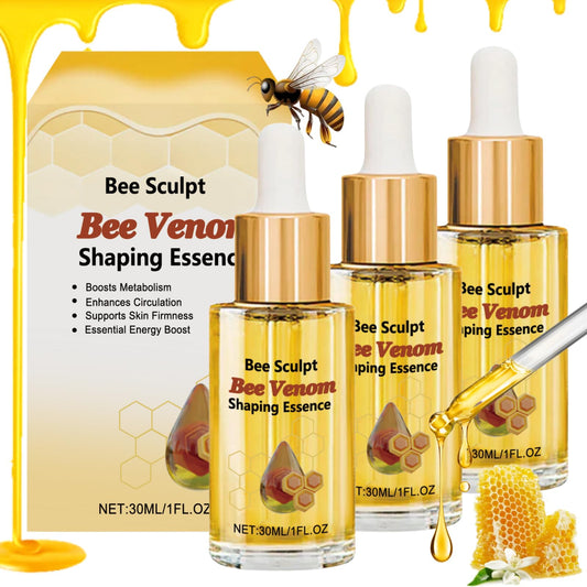 Trendyfave 3PCS Bee Venom Essence Oil Drops - Natural Belly Button & Body Oil for Lymphatic Drainage, Relaxation, Detox Formula, Skin Care, Digestive Support - Fast-Absorbing Pure Oil for Holistic Wellness