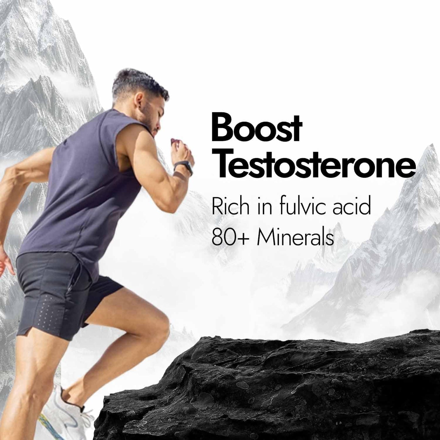 Kapiva Himfoods Shilajit Plus Fizz - Ayurvedic Energy & Stamina Boosting Effervescent 20 Tablets