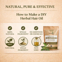Natures Root Pure Bhringraj Powder 250g - For Healthy Hair Growth | Eclipta Alba Powder | For a Dandruff-Free Scalp