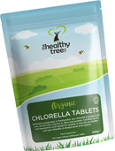 Organic Chlorella Tablets by TheHealthyTree Company - High in Vitamin B12 and E, Iron, Protein and Amino Acids - UK Certified Cracked Cell Wall Vegan Chlorella, 600 x 500mg (300g)