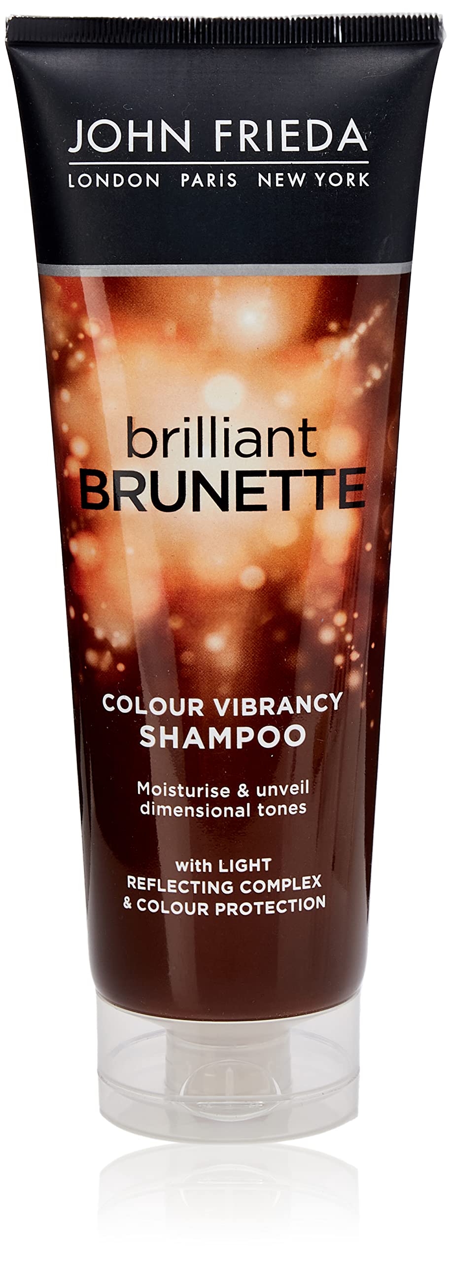 John Frieda Brilliant Brunette Colour Vibrancy Shampoo, Moisturising And Smoothing For Brown Hair, Aloe Vera, 250 ml (Pack Of 1)