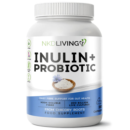 NKD Living NKD Livng Inulin and Probiotic Fibre, 150 Capsules