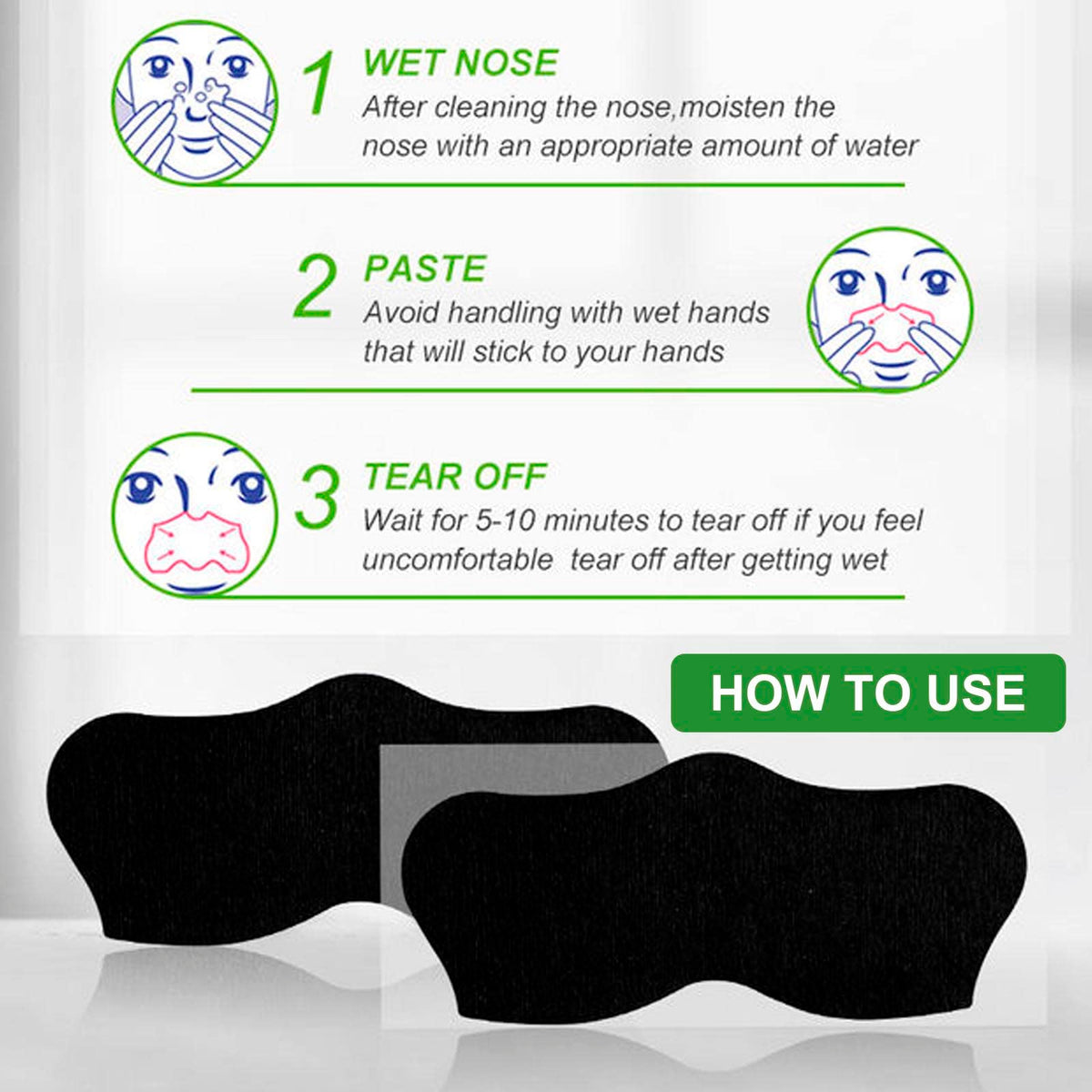 AWAVM Blackhead Remover Strips,Nose Strips, 80 Pcs Pore Strips for Blackheads, Nose Blackhead Remover Strips, Blackhead Removal Deep Cleansing Nose Pore Strips for Women Men