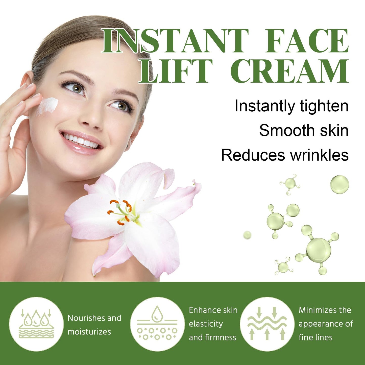 CTUBLIAUNX Skin Tightening Cream for Face - Anti-Wrinkle, Firming & Lifting Sagging Skin, Visible Wrinkle Filler & Face Lift Effect for Aging Skin Care Routine