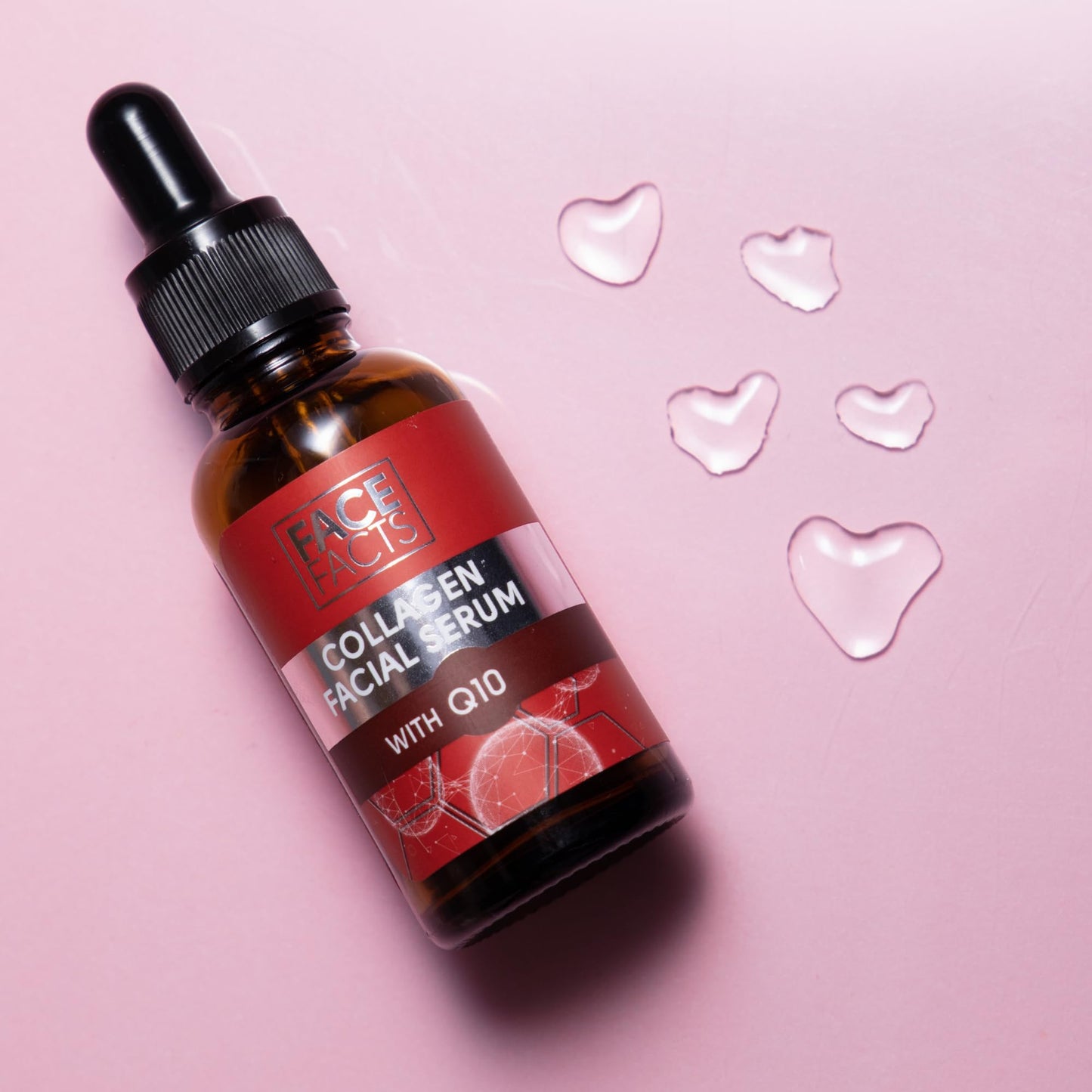 Face Facts Collagen Q10 Facial Serum with Ubiquinone (Q10), Collagen and Betaine; Softens and smooths; Helps to temporarily reduce the appearance of fine lines; 30ml