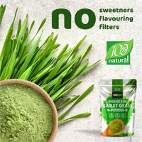 Organic Barley Grass Powder 250g - Certified Organic Grown in EU - 100% Raw Natural Gluten Free Superleaf Superfood Powder for Smoothies & Juices PROELITE
